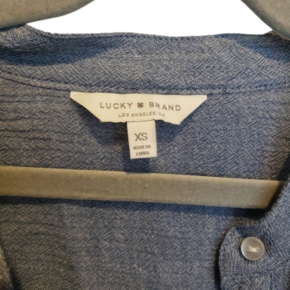 Lucky Brand Chambray Tie Waist Dress XS - Picture 5 of 9
